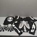 Koatobbor Boys Skeleton Costume Glow in the Dark Halloween Scary Costumes for Kids (8-10 Years)