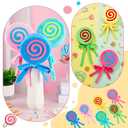 JellyArch 6 Pcs Candy Party Decorations 11. 8 Inch Lollipop Plush Pillow Colorful Costume Accessories Candy Party Favors Birthday Gift for Women Sofa Bedroom Living Room