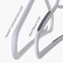 Neatfreak Slim Non Slip Hangers - Space Saving Hangers for Clothes with Lingerie Hooks and Pants Accessories Bar - Patented W Frame White Plastic (40)