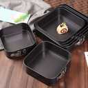 1 Piece Square Springform Cake Tin for Baking Non Stick, Pudding Pan, Bake Tin for Cake, Carbon Steel, 22 cm