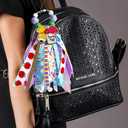 2Pcs football baseball Keychains for Women Bogg Bag Charms bag Pendant Handbag Backpack Charms Keyring Pendant