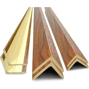 6Pcs 48" Wall Corner Protector,Pre-Cut Wall Corner Protector Guard Protection,Wood Grain Corner Trim for Door,Window Frames,Wooden Wall Edges(6Pcs-Walnut)