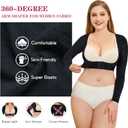 LODAY Upper Arm Shaper for Women Faja Post Surgery Slimming Compression Sleeves Shapewear Tops (Black, S/M)