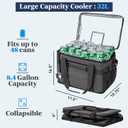 OPUX Collapsible Soft Cooler Bag, 48/60 Can Large Insulated Cooler, Leakproof Soft Sided Cooler with Shoulder Strap & Bottle Opener, Portable Foldable Travel Cooler for Beach, Camping, Road Trip