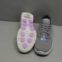 Skechers Women's Go Walk 7 - Cosmic Waves Athletic Walking Sneaker (8, Gray/Lavender)