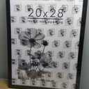 Americanflat 20x28 Picture Frame with Polished Plexiglass - Use as 16x24 Frame with Mat or Display 20x28 Photo Without Mat - Hudson Collection - Wide Picture Frames for Wall Display - Black