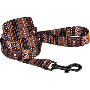 CollarDirect Aztec Dog Leash Nylon Tribal Pattern Cat Pet Leashes for Small Medium Large Dogs Puppy Lead 5 FT Long for Walking (Pattern 3, S)