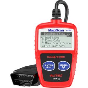 Autel OBD2 Scanner MS309 Automotive Check Engine Code Reader, Check Emission Monitor Status, CAN Diagnostic Scan Tool for All OBDII Protocol Vehicles After 1996