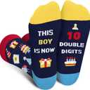2 x 7th 8th 9th10th Birthday Gifts for Girls Boys Kids - Fun 7 8 9 10 Year Old Cute Socks Easter Gifts Stocking Stuffer