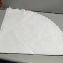 Homoyoyo Wedding Tablecloth Round White Decorative Table Cover Fabric for Banquet Hotel Restaurant Party Wedding Celebration