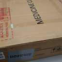 basenji 35"x28" Lighted Medicine Cabinet, Bathroom Mirror with Storage Touch Screen Switch Anti-Fog, Adjustable Brightness Aluminum Cabinet with Adjustable Shelf for Bathroom, livingroom (White)