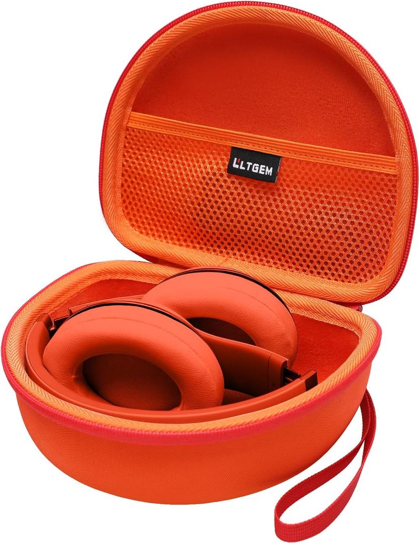 Headphone Case Compatible with Beats Studio Pro/Solo 4 / Studio 3 / Solo 3 / Picun B8 / BERIBES/JLab JBuds Lux ANC Wireless Bluetooth Noise Cancelling Headphones, Orange(Case Only)