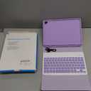 APHBZGE for iPad 6/5th Generation Case with Keyboard 2018/2017,Detachable Bluetooth Keyboard case for iPad Air 2/1,iPad Keyboard Case 9.7 inch with Pencil Holder,Square Keycaps,Purple