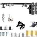 Ring Light Wall Mount 43.3inch/110cm, Ring Light Mount Support 180Flexible Rotation for Studio Video Light, Monolight, Photography, Softbox, Reflector (43.3)