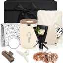 Marsheepy Birthday Gifts for WomenValentines Day Gifts Happy Bestie Birthday Gift Basket for Women, Mom, Wife, Girlfriend, Sister, Christmas, Mothers Day Gifts (Black)