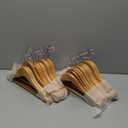 StorageWorks Wooden Hangers 20 Pack, Wood Coat Hanger for Coats, Shirts, Jackets, Pants, Suits, Natural Wood Color