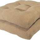 Arlee Chair Cushions for Dining Chairs, Set of 2 - Memory Foam Chair Pads, Non-Skid Backing - Durable Thick Seat Cushions for Kitchen, Office, Patio, 16" L x 16" W