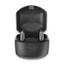Rechargeable Hearing Aids for Seniors - BTE Digital Hearing Amplifiers w/Intelligent Noise Cancelling, Four Modes, Behind Ear Hearing Aid Pair App Control and Charging Case, Grey