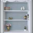 VaryPaper 15.7''x78.7'' Grayish Blue Grasscloth Wallpaper Textured Peel and Stick Fabric Wallpaper for Walls Removable Self Adhesive Waterproof Linen Contact Paper for Cabinets Shelves Bedroom Drawers