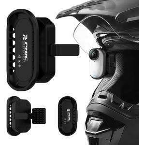 Motorcycle In-helmet POV Mount Fit for Insta360 GO 3S/GO 3 Action Camera, Anti-Slip Clip & Magnetic 1-Second Quick Release, 360 Adjustable POV Mount for Full Face/3/4/Off-rodad/Flip-up Helmets