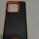 Qinmay Phone Case for Motorola Moto G Stylus 5G 2025 Case with HD Screen Protector, Heavy Duty Shockproof & Cover Phone Case for Moto G Stylus 2025, BlackOrange