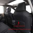 EKR Rav4 Seat Covers Custom Fit for Toyota Rav4 (Only Hybrid) 2019-2025 LE,XLE,XLE Premium,Limited,Woodland Edition, Leather Car Seat Cover Full Set for SUV,Faux Leather(Black)