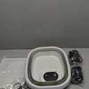 Ionic Foot Bath Detox Machine,Foot Detox Foot Bath Soak Tub with 2 Arrays,80 Disposable Foot Spa Liners,Detox Sea Salt,Folding Foot Spa Bucket,Home Salon-Level Foot Soaking Tub