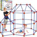 V-Opitos 180 Pack Fort Building Kits for Kids Age 4, 5, 6, 7, 8+ Years Old, Creative STEM Building Toys for DIY Castles, Tunnels, Play Tent, Ideal Christmas, Birthday Gifts for Boys & Girls