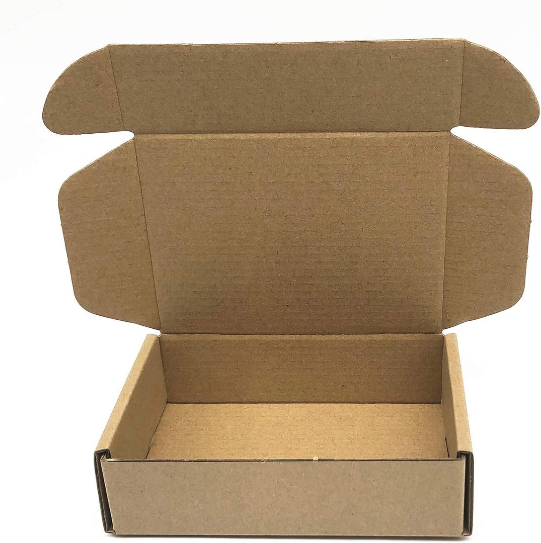 Small Cardboard Shipping Box Mailers 6x4x1.6 Inch Corrugated Packaging Storage Boxes 50 Pack (Inside Size: 5.3 x 3.8 x 1.5")
