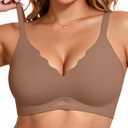 Vertvie Seamless Jelly Bras for Women No Underwire Supportive, XX-Large