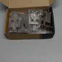 Chibery 4 Pack 170 Degree Soft Close Cabinet Hinges, Slow Smooth Hidden Frameless Lazy Susan Hinge, Concealed Hardware Surface Mount, Lid Support Trap Door, Self Closing for Corner, Kitchen Cupboard