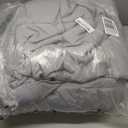 Homelike Moment Queen Comforter Set Grey, Comforters Queen Size Set, Soft Lightweight Down Alternative Bed Comforter Full Size Reversible All Season 3 Pieces Sets Grey/Light Gray