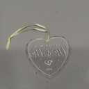 Wedding Gifts, Mr & Mrs Ornament 2025, Bridal Shower Gifts, Just Married Gift for Newlywed Couple, Bride, Crystal Glass Ornament
