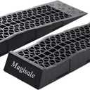 Magisale Low Profile Plastic Car Service Ramps 3 Ton Heavy Duty Truck Vehicle Ramps for Oil Changes& Maintenance- 2 Pack