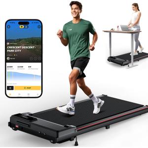 4.0MPH/6.5MPH Walking Pad Treadmill with 12% Incline, 3-Preset Mode, 2-in-1 Under Desk Treadmill 300lb Capacity, Portable Treadmills for Small Spaces, Home, Office, Work for Smart APP