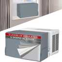 Air Conditioner covers for inside 20"W x 14"H x 6"D Compatible with Midea Window Air Conditioner 8000/10000/120000 BTU, 3 Layers Insulation AC Cover Compatible with Midea U shaped AC Unit, Grey 