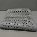 Bath Tub and Shower Mats, Non Slip 40 x 16 Inch Extra Large Bathtub Mat, Machine Washable Bathmat with Drain Holes, Suction Cups for Bathroom Floor, Gray