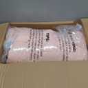 CozyLux Full Size Comforter Set Blush Pink, 7 Pieces Bed in a Bag Full Comforter Set with Sheets, Bedding Set with Down Alternative Comforter, Fitted Sheets, Flat Sheets, Pillow Shams and Pillowcases