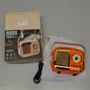 Retro Bluetooth Speaker, Vintage Wireless Speaker,Portable Mini Radio Old Fashion Style for Room Decor Kitchen Desk Bedroom Office,Supports TWS Pairing for iPhone,Android Devices (Orange)