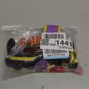 rabbitgoo Dog Harness No Pull with 2 Leash Clips, Adjustable Soft Padded, Reflective Oxford No Choke Pet Vest with Easy Control Handle for Medium Sized Dogs, Purple & Yellow, M