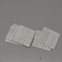 Juvale Set of 6 White Wooden Coasters with Holder for Drinks, Coffee Table, and Floral Farmhouse Decor (3.8 Inches) - Coasters Set