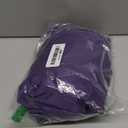 Mens Wrinkle Free Dress Shirts Regular Fit Long Sleeve Non Iron Business Casual Wedding Stretch Button Down Shirt (Large, Purple)