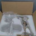 Gold Vintage Bathroom Light Fixtures, 3-Lights Bathroom Vanity Light, Antique Brushed Gold Lighting Fixtures Over Mirror with Crystal Glass Shade, Wall Sconce Lighting