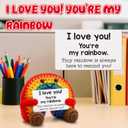 Mothers Day Birthday Gifts for Gay Lesbian LGBTQ+ Pride Month Graduation Gifts for Partner I Love You Gift for Wedding Anniversary Long Distance Gay Boyfriend Lesbian Girlfriend Handmade Rainbow Gift