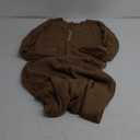 Smallshow Women's Short Sleeve Maternity Dress Ruched Pregnancy Clothes Large Brown