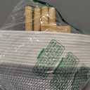 Plant Basket with Stand Indoor Planter Pot Holder Sturdy Jute Rope Modern Woven Basket, Cotton Rope Woven Pot with Bamboo Stand(10 Inch,White and Gray)