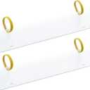 2 Pack Registration Sticker Plate 24" 4" Boat Registration Number Blank Board for Inflatable Dinghy, Registration Number Plate with Adjustable Velcro for Life Boat Registration Holder