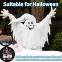 3 x Halloween Ghost Keychain, Halloween Keychain Boo Basket Stuffers for Women, Metal Spooky Halloween Gifts for Women