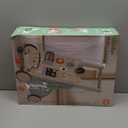 Adjustable Wooden Baby Walker  Montessori Push Toy for 1 Year Old with Rocket-Themed Activity Center, Sit-to-Stand Walker Gift for Boys and Girls