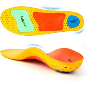 Running Shoe Insoles, Arch Support Inserts for Flat Feet, Shock Absorbing